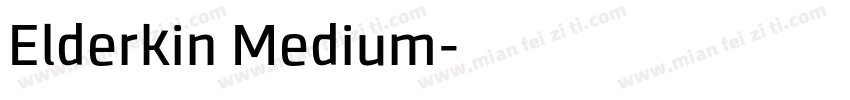 Elderkin Medium字体转换